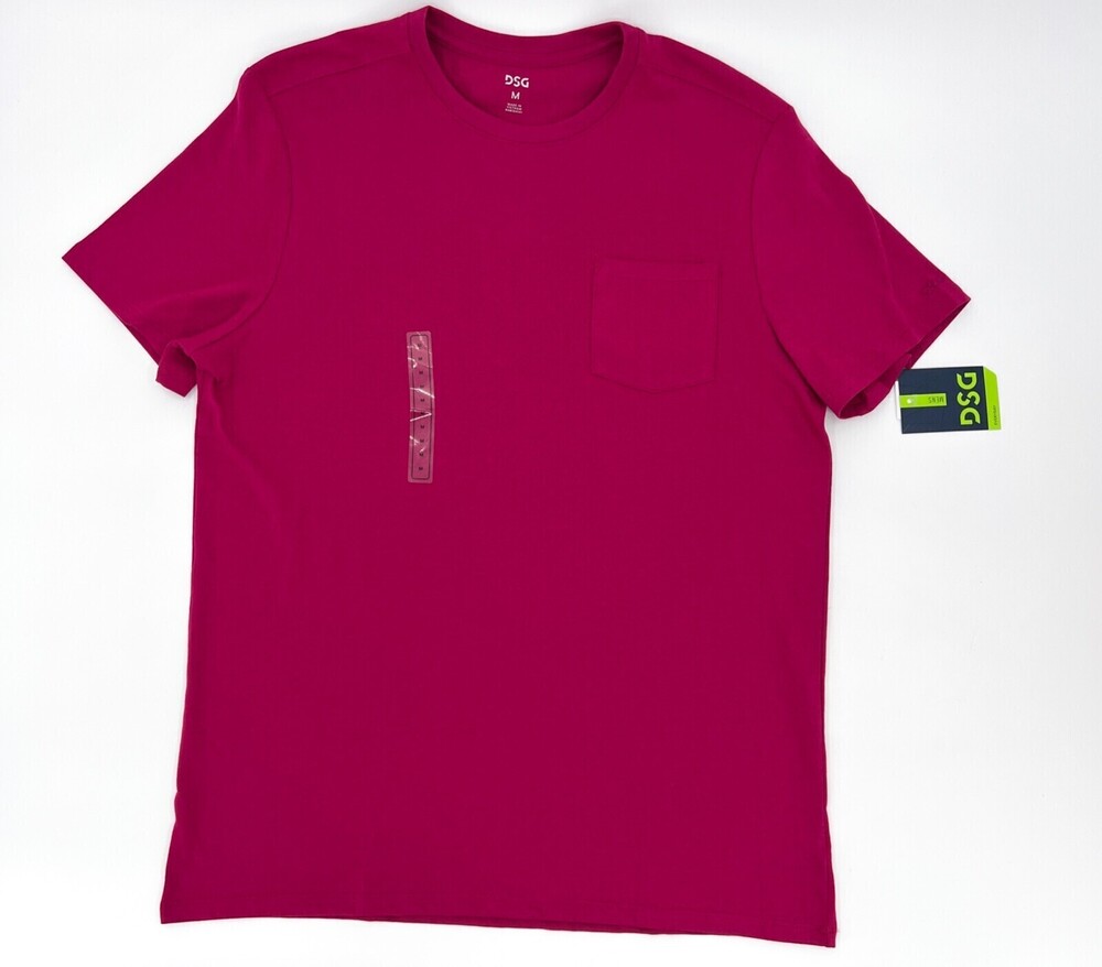 DSG Shirt Mens Medium Wild Berry Classice Tee Short Sleeve Crew Neck T-Shirt